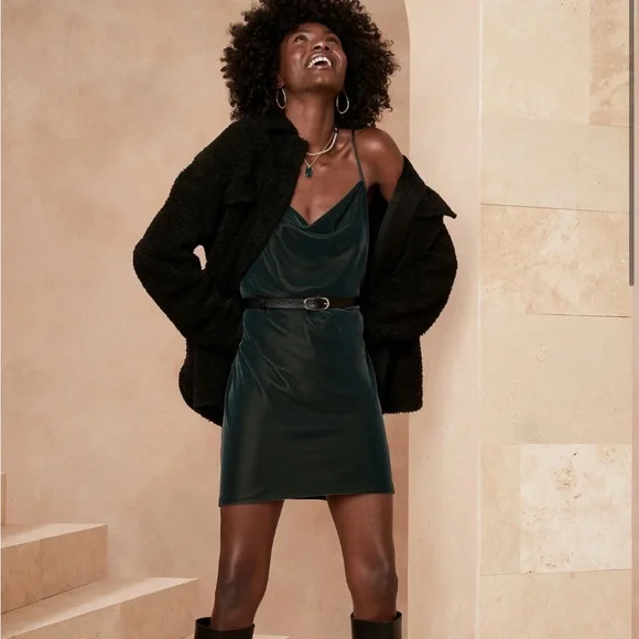Slip Dress Banana Republic Green Dress Banana Republic Green